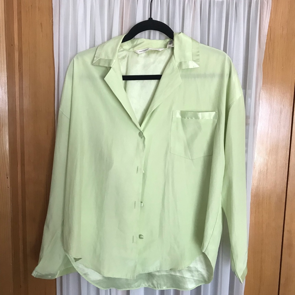 Victoria’s Secret Mint green Satin top